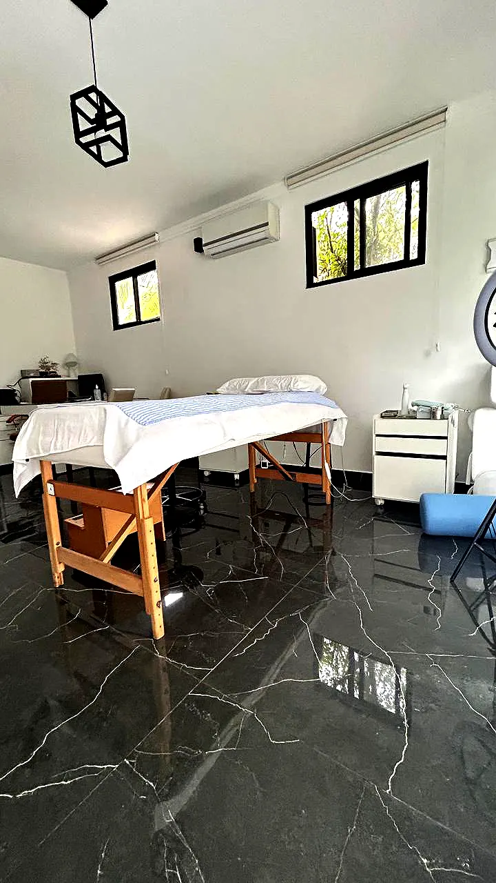 Detalhe de decoração da clínica